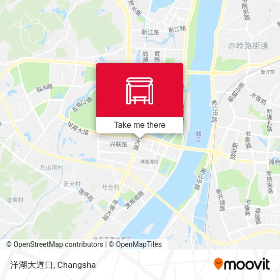 洋湖大道口 map