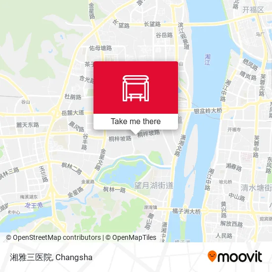 湘雅三医院 map