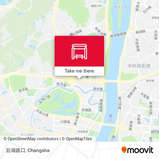 后湖路口 map
