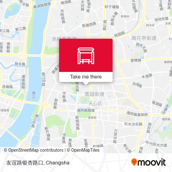 友谊路银杏路口 map