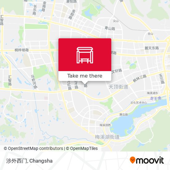 涉外西门 map