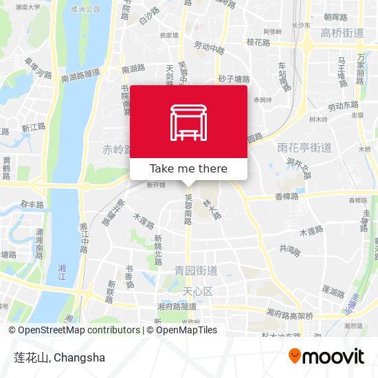 莲花山 map