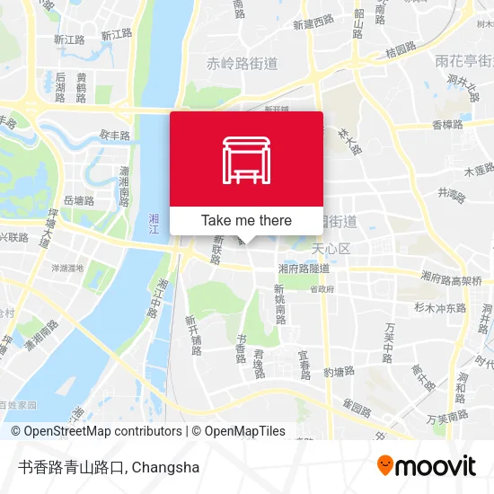 书香路青山路口 map