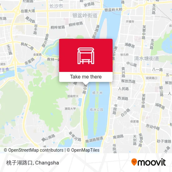 桃子湖路口 map