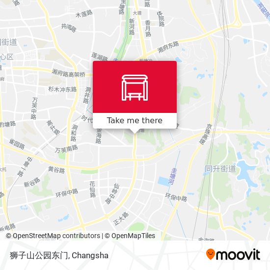 狮子山公园东门 map