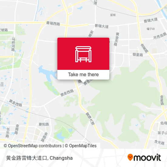 黄金路雷锋大道口 map
