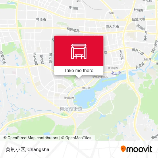 黄荆小区 map