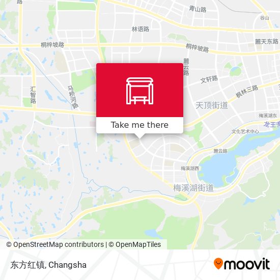 东方红镇 map