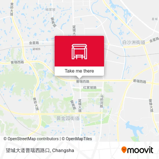 望城大道普瑞西路口 map