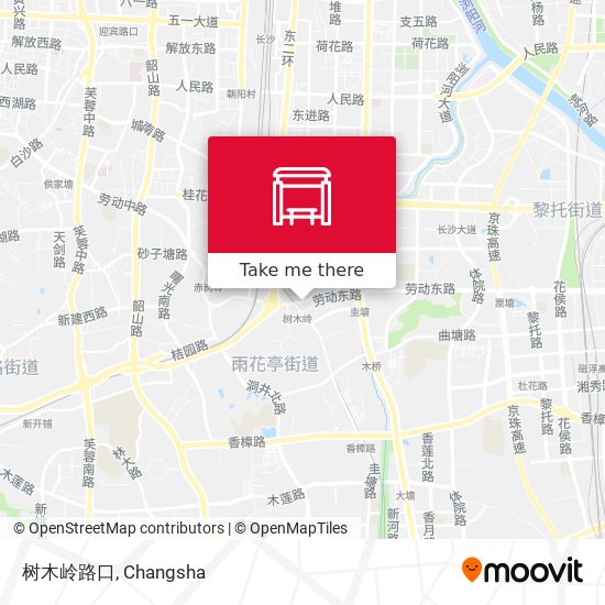 树木岭路口 map