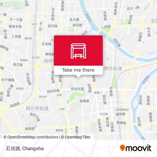 石坝路 map