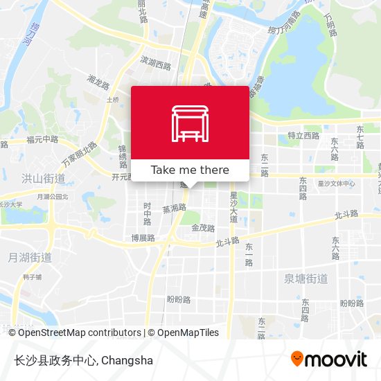 长沙县政务中心 map