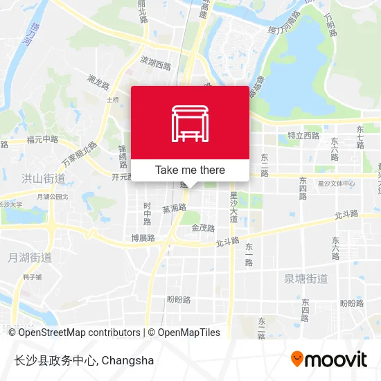 长沙县政务中心 map