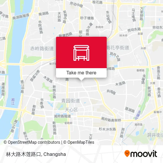林大路木莲路口 map