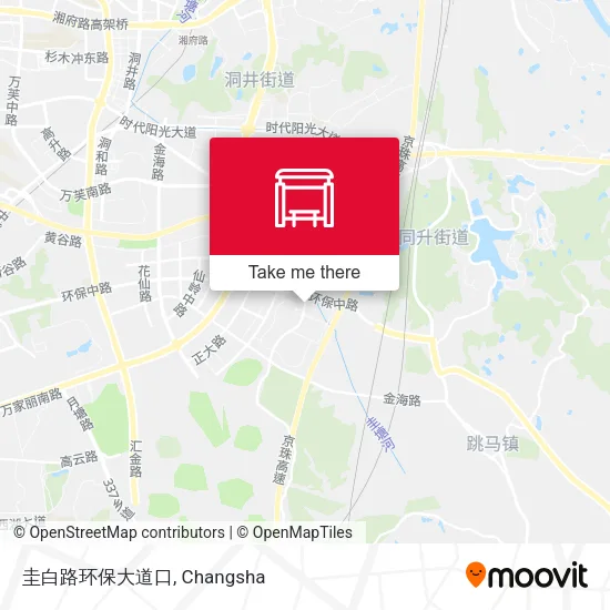 圭白路环保大道口 map