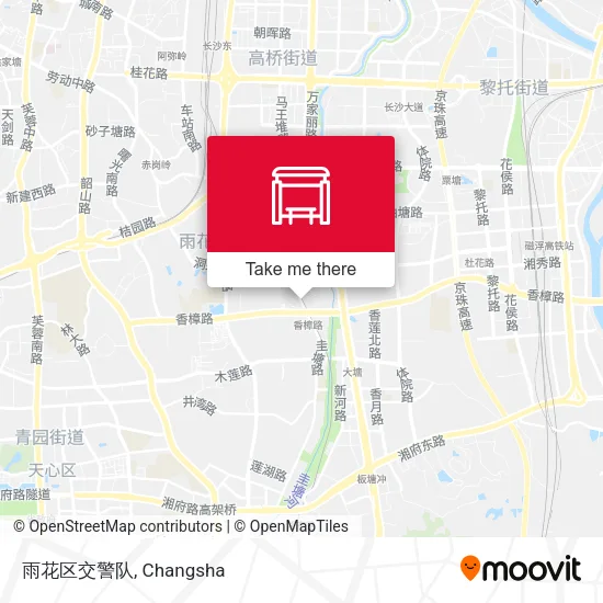 雨花区交警队 map