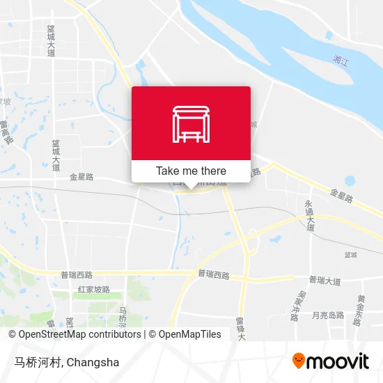 马桥河村 map