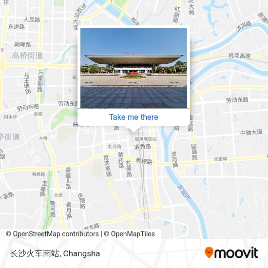 长沙火车南站 map