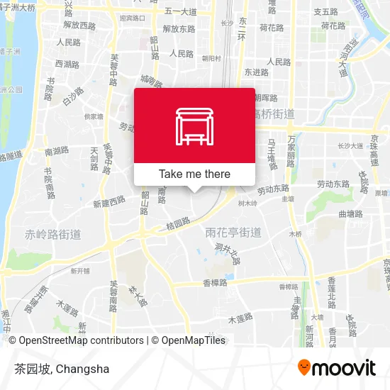 茶园坡 map