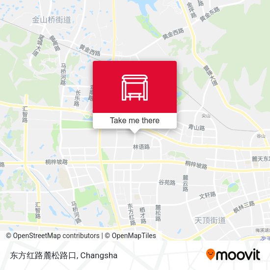 东方红路麓松路口 map