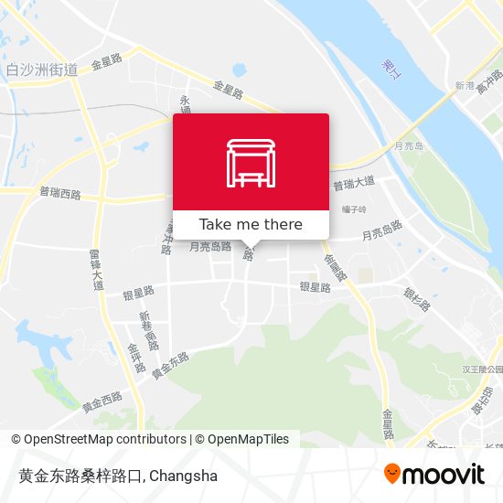 黄金东路桑梓路口 map