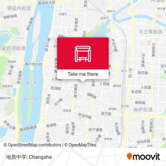 地质中学 map