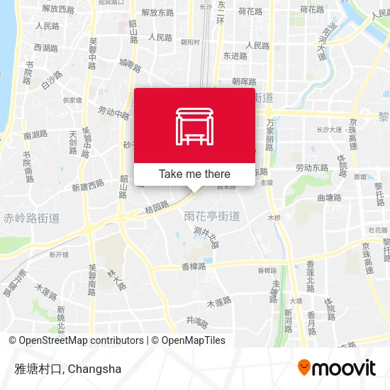雅塘村口 map