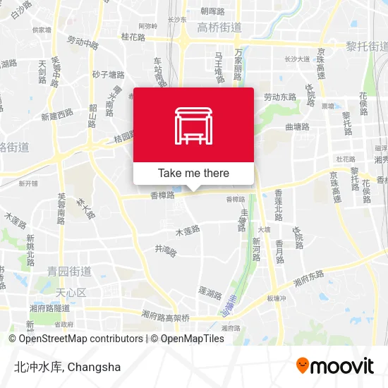 北冲水库 map
