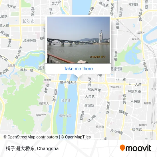 橘子洲大桥东 map