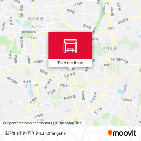 新韶山南路万芙路口 map