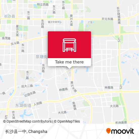 长沙县一中 map