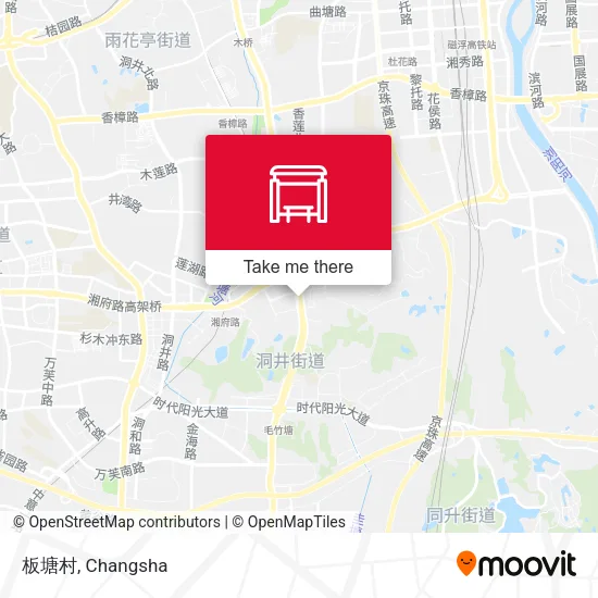 板塘村 map