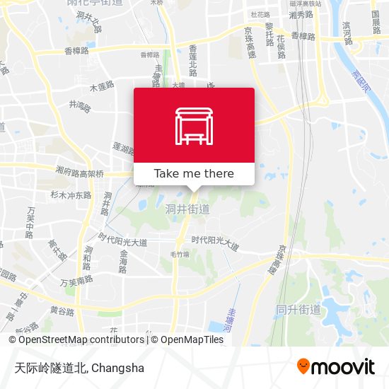 天际岭隧道北 map