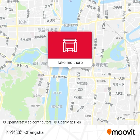 长沙轮渡 map