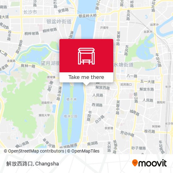 解放西路口 map