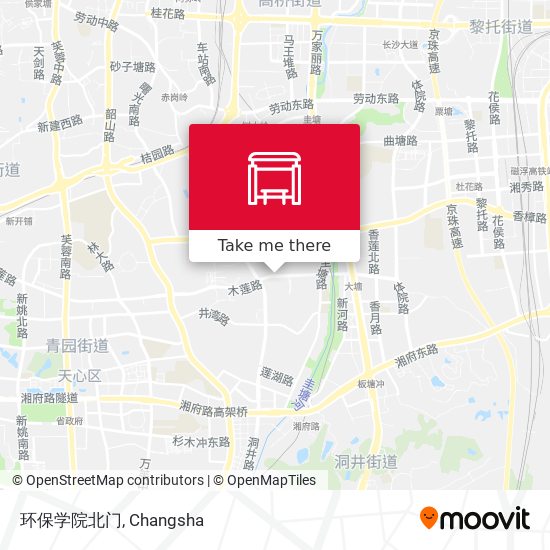 环保学院北门 map