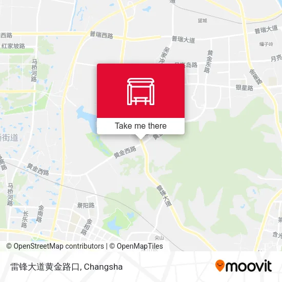 雷锋大道黄金路口 map