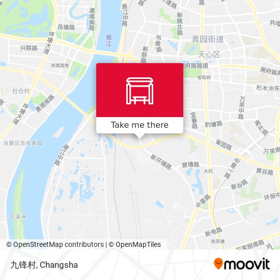九锋村 map