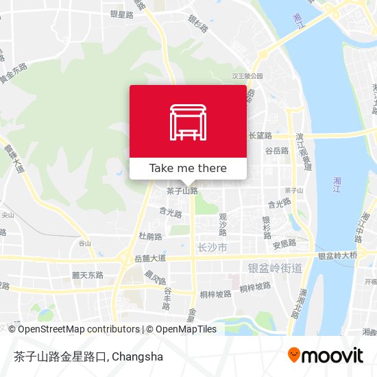茶子山路金星路口 map