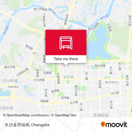 长沙县劳动局 map