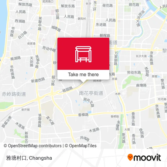 雅塘村口 map