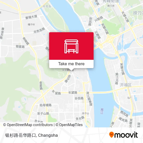 银杉路岳华路口 map
