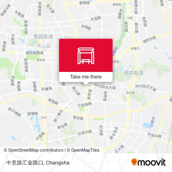 中意路汇金路口 map