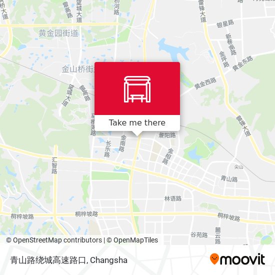 青山路绕城高速路口 map