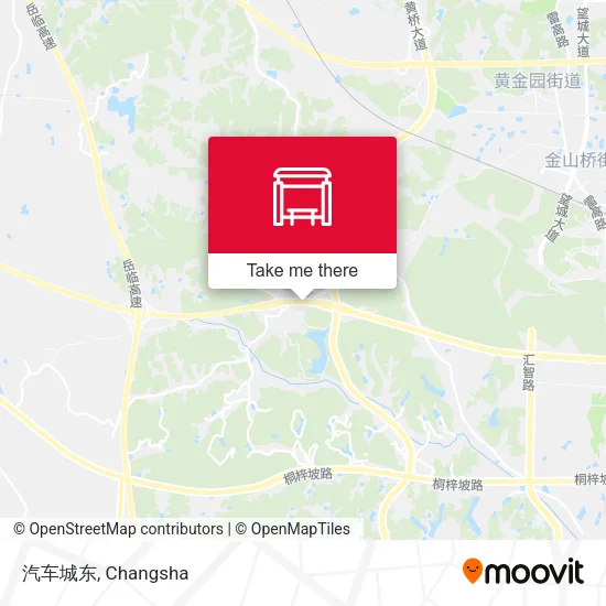 汽车城东 map
