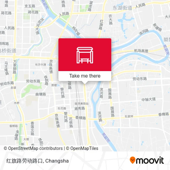 红旗路劳动路口 map