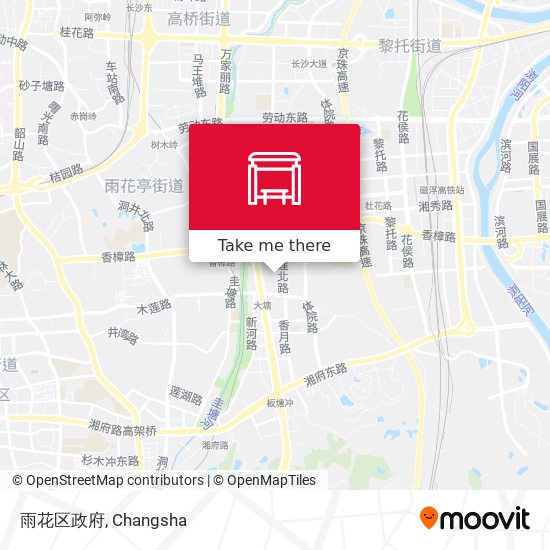 雨花区政府 map