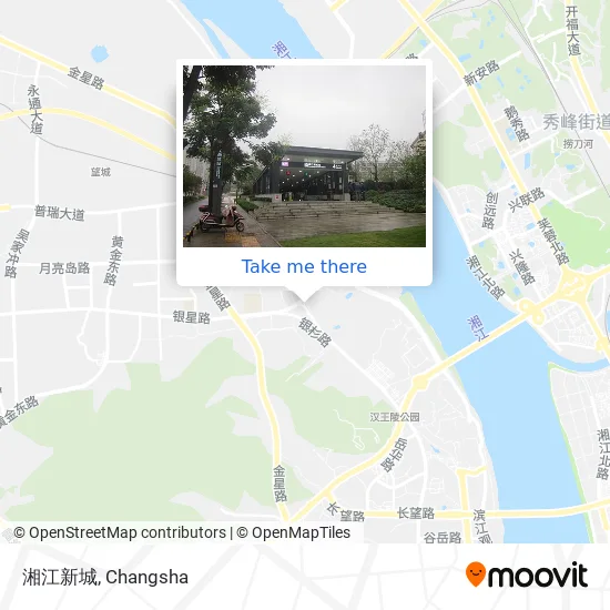 湘江新城 map