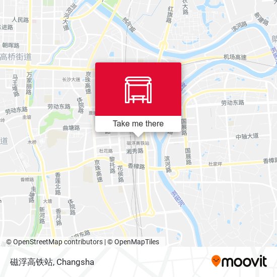 磁浮高铁站 map