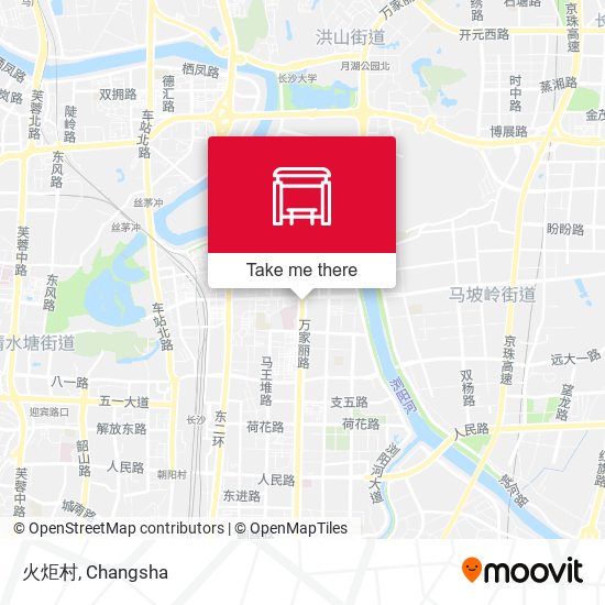 火炬村 map
